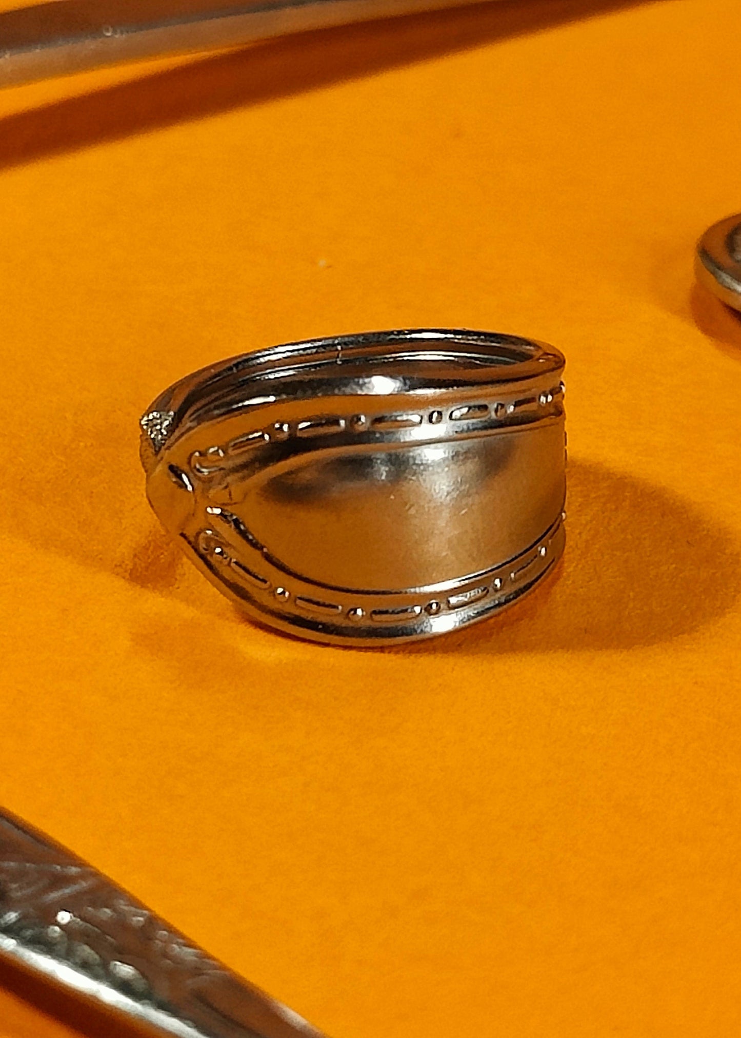 Ornate & Simple Vintage Dinnerware Ring